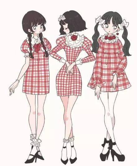 動漫人物全身照繪畫教程 服飾設計與繪制參考
